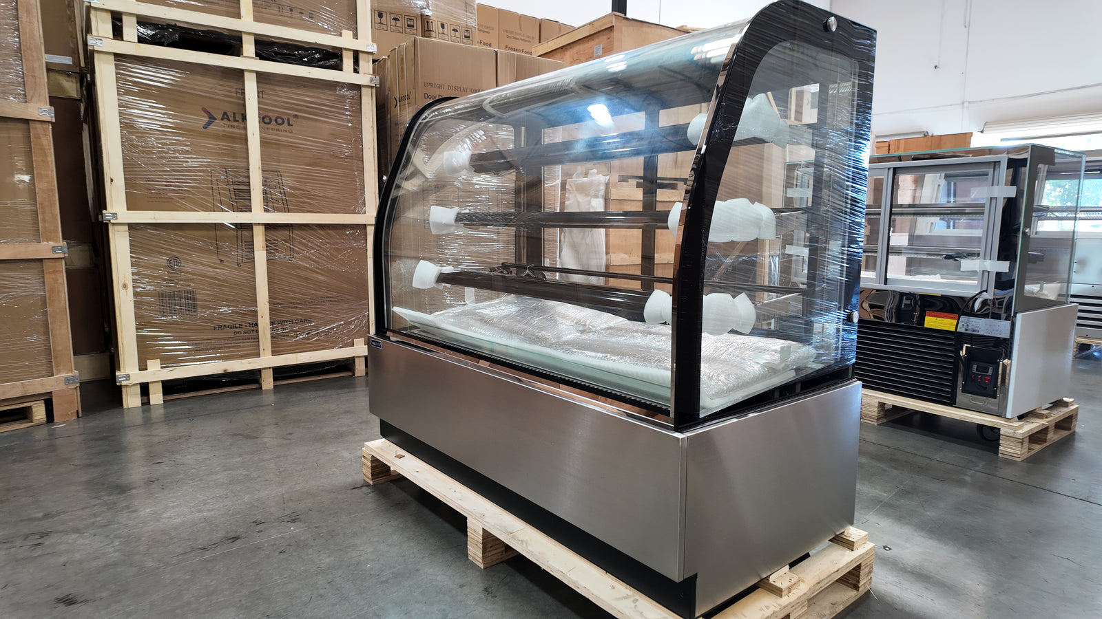 Cl-5F Refrigerated Flat Glass Deli Case