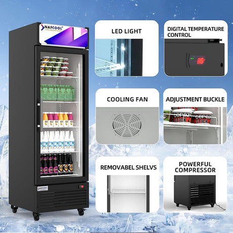 Glass Door Commercial Refrigerator