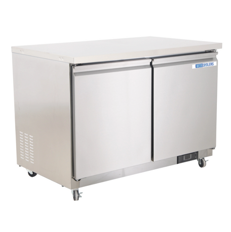 Stainless Undercounter refrigerator & freezer