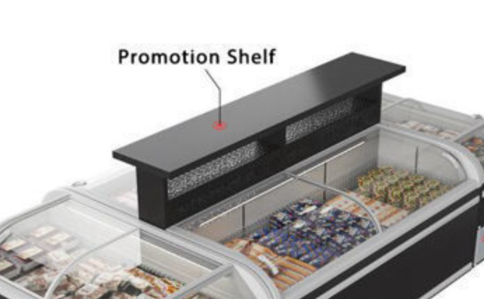 Promotion Shelf for Island freezer