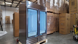 Webcoolers RI-54FG 54" Stainless Steel Glass Door Reach-In Freezer