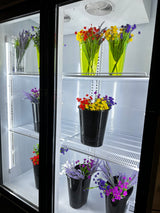Floral Two Section Glass Door Refrigerator 47.2 Swing Door 06