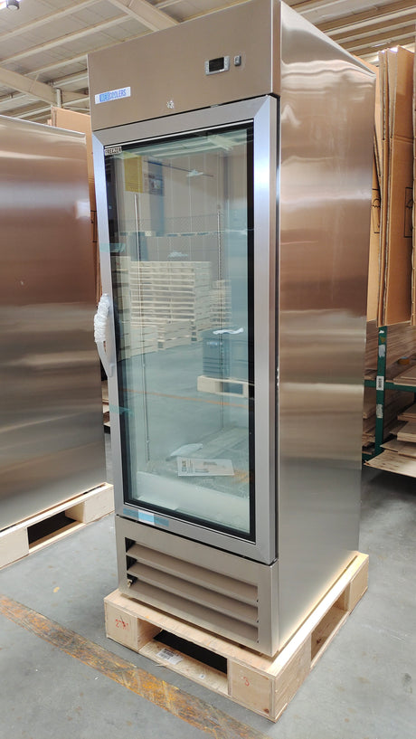 RI-27FG 27" Stainless Steel Glass Door Reach-In Freezer