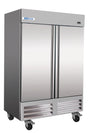 Webcoolers RI-54F 54" Stainless Steel Two Section Solid Door Reach-In Freezer