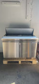 Webcoolers SSPT-S48 48" Salad & Sandwich Prep Table Refrigerator (Two Sections)