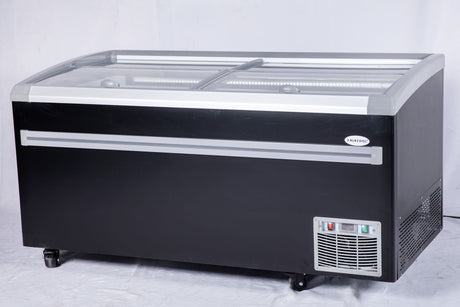 Supermarket Glass Top Display island Freezer 02